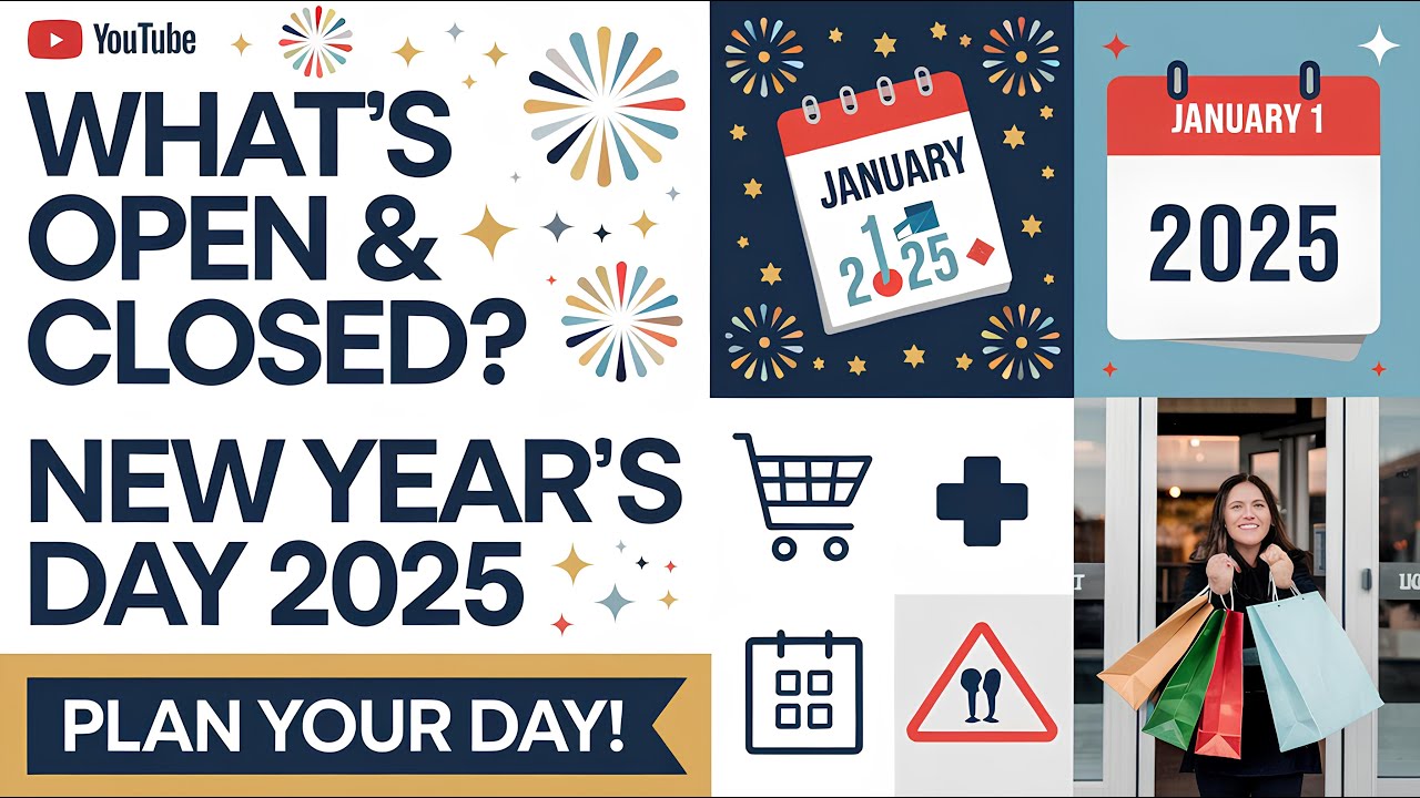 Guide to Stores and Services Open on New Year’s Day 2025